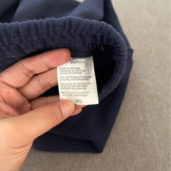 Under Armour Womens Small Sweatpants Joggers Navy Blue Loose Pull On Soft Comfy - Picture 9 of 11
